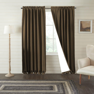 Black Star Blackout Panel Scalloped 84x50 VHC Brands - The Fox Decor